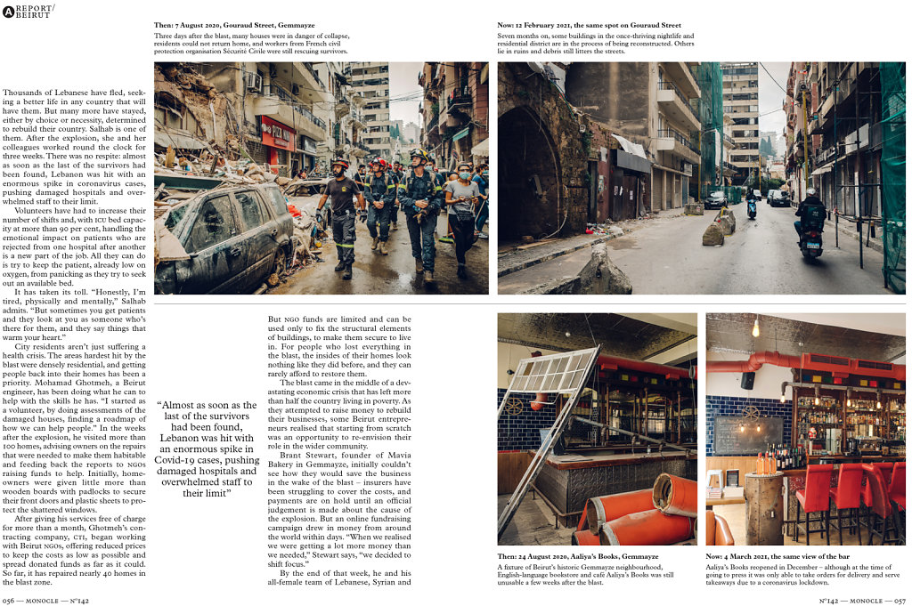 Six months after the Beirut Port Blast